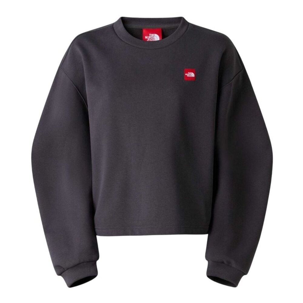 The North Face Womens/Ladies Box Logo Relaxed Fit Sweatshirt / Obsidian Black